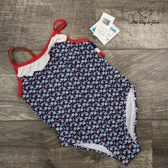 Kiko & Max Ruffle one Piece Swimsuit Size 3T - Picture 3 of 4
